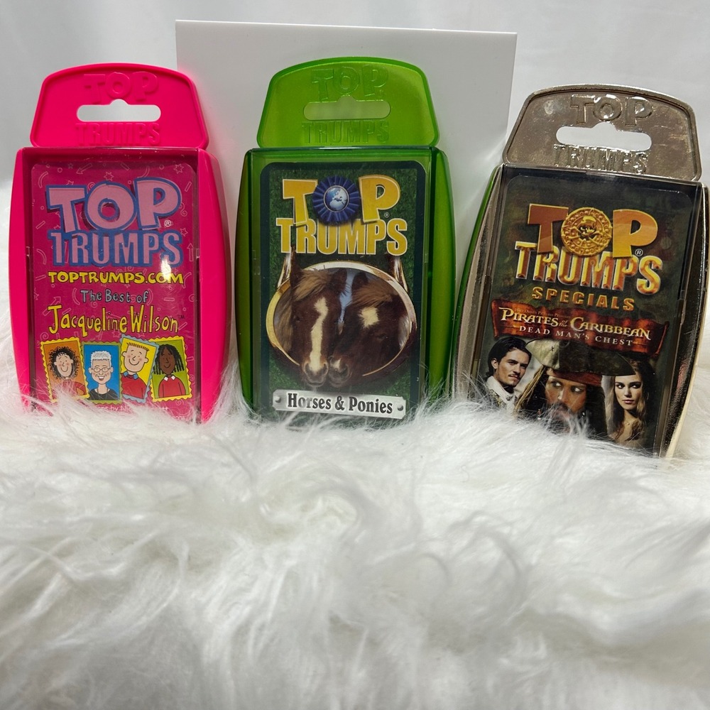 Top Trumps Card Game Bundle: Jacqueline Wilson, Horses & Ponies,‎ Pirates Rare